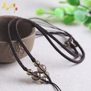 DIY hand-woven necklace pendant for men and women tea Crystal Necklace lanyard rope