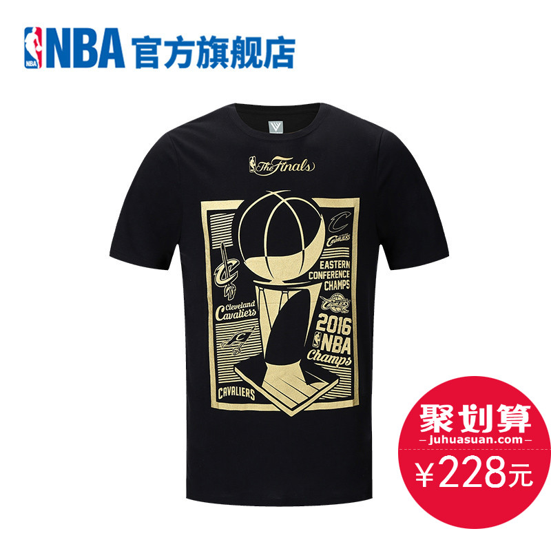 NBA 2016 骑士队总冠军 限量T恤男 运动休闲短袖 LWJS0177产品展示图1