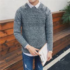 伊杰琳男士毛衣韩版小清晰秋冬款针织衫学生套头长款打底衫修身型
