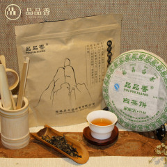 品品香福鼎白茶寿眉老白茶饼380g/盒家家乐1142福建白茶饼