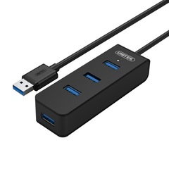 优越者（UNITEK）Y-3098ABK USB3.0高速扩展4口HUB集线器