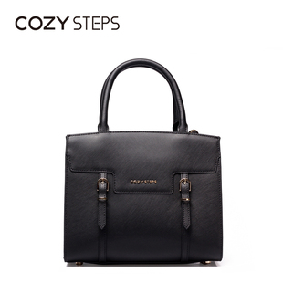 cartier手錶帶怎麼扣 COZY STEPS2020新品歐美風時尚皮帶扣手拎商務手提女包6D081 cartier手錶官網