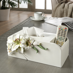 那澜多好多功能纸巾盒创意客厅遥控器收纳盒抽纸盒欧式餐巾纸抽盒