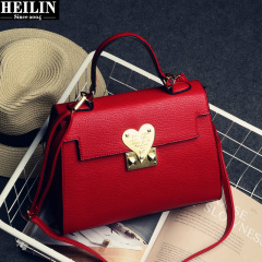 Hey, Linda bag 2015 new wave metal Ms fall/winter love lock baodan shoulder bag Messenger bag