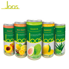 杰事水果汁饮料230ml*5罐装果肉泰国进口饮品番石榴芒果蜜桃橙汁