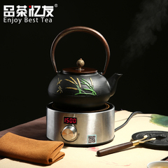 铁壶电陶炉套装 无涂层铸铁壶感应式智能煮茶器茶壶茶具套装特价