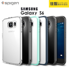 Spigen韩国SGP进口三星Galaxy S6 手机壳透明保护套保险杠外壳潮