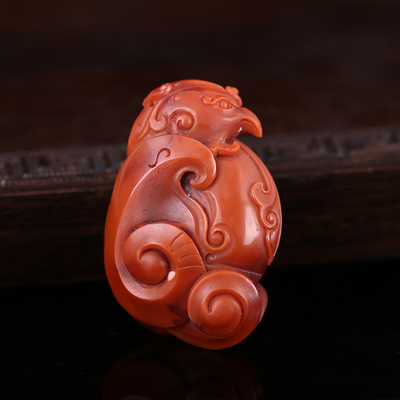 ai39014 南红仿古凤凰