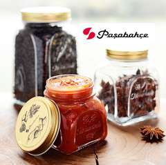 土耳其进口帕莎PASABAHCE玻璃蜂蜜密封罐储物罐茶叶罐干果酱罐