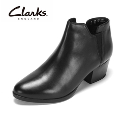 Clarks女士休闲秋冬英伦踝靴短靴高跟磨砂皮靴16新品ChristabelBo