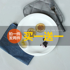 家用创意陶瓷餐具盘子 纯白色菜盘饺盘西餐盘冷菜日式饭盘牛排盘