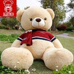 泰迪熊公仔抱抱熊抱枕压床布娃娃大熊猫毛绒玩具女生结婚生日礼物