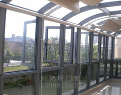 杭州弧形阳光房/夹胶钢化玻璃/顶楼制作阳光房/断桥铝隔热隔音窗
