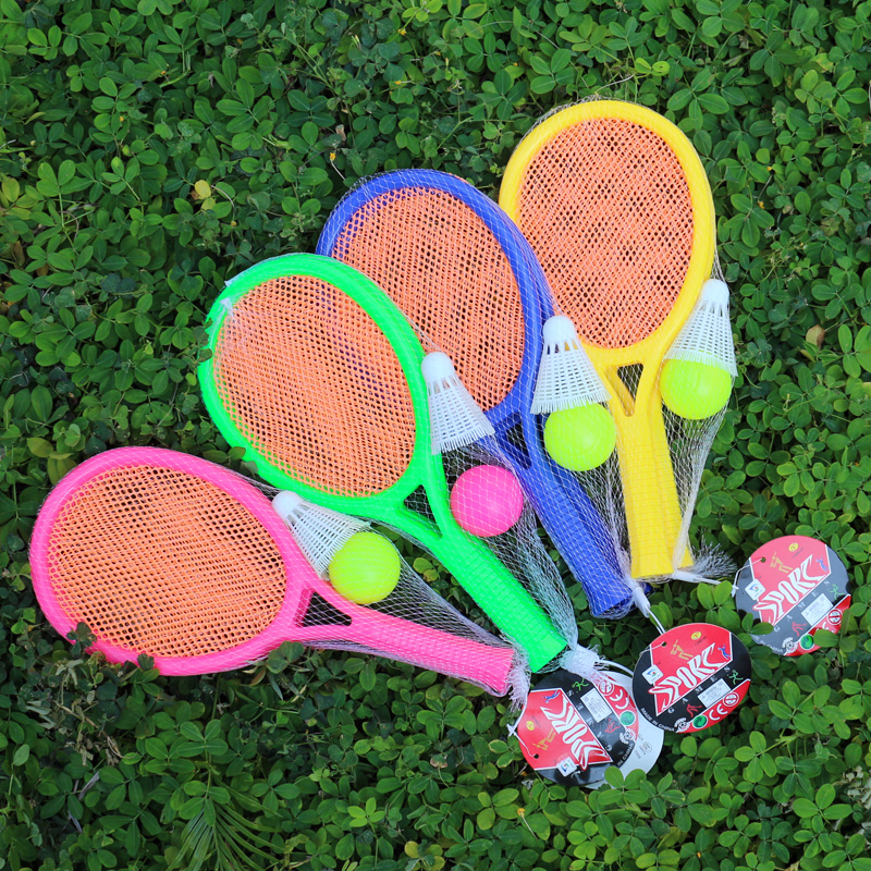 户外双用羽毛球拍幼儿运动羽毛球拍儿童游戏玩具篮球架网球拍产品展示图3