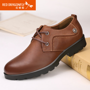 Red Dragonfly autumn new genuine leather men's shoes casual everyday fashion men's shoes