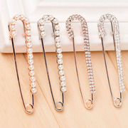 Cool na imitation pearls Korean jewelry new shining rhinestone PIN style brooch pin brooches 9075