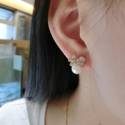 Korean fashion jewelry art package email simple, fresh and sweet earrings earrings flower girl ladies temperament