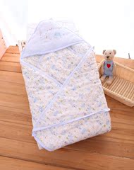 婴儿抱被睡袋两用新生儿纯棉加厚包被秋冬季抱毯襁褓包巾宝宝用品