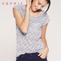 ESPRIT 女士百搭款短袖T恤-055EE1K061吊牌价269
