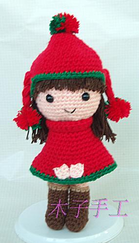 手工钩编毛线玩偶 圣诞娃娃 摆放饰品 挂件 高20厘米|msdalam kategori Toy/bayi/teka-teki/blok bangunan/model, mainan fabrik mewah - dari Buy2taobao.com untuk memberikan perkhidmatan ejen Taobao profesional membeli