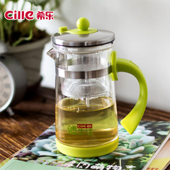 希乐滤生活大容量茶壶高硼硅玻璃茶过滤无色泡茶飘逸杯泡茶壶茶杯
