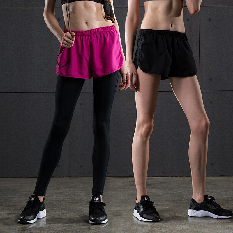 运动短裤女跑步速干瑜伽短裤夏季薄款显瘦宽松休闲透气健身运动裤产品展示图1