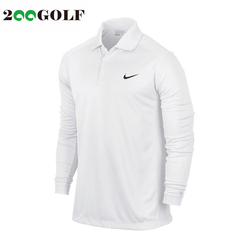 高尔夫服装 NIKE/耐克 长袖Polo男士 544264白色长袖T恤衫 透气