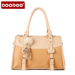 Doodoo bag lady laptop Messenger bag for fall/winter oblique cross shoulder bag casual sweet contrast medium handbag bag