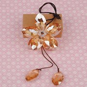 Popular Lotus ice car pendants ornaments Christmas Crystal Chinese knot handmade jewelry beading DIY kits