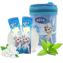 【好心情】迪士尼冰雪奇缘无糖维C 茉莉薄荷口味 棒糖48g拉链罐