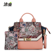 Bathe fish original female for 2015 new purses for fall/winter sweet personality printing diagonal shoulder handbag bag