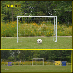 SBA305三人制足球门成人钢管足球门框户外运动易拆卸足球门架送网