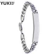 YUKI titanium steel men''s fashion bracelet jewelry simple Korean fashion hand send boy gifts cool bracelet