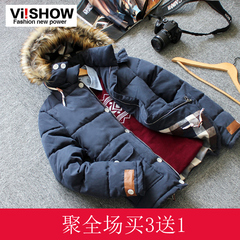 viishow男装冬季韩版加厚男士棉衣 青年棉服棉袄短款外套男款潮