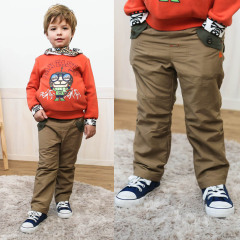 WALTON韩国品牌童装 冬季新款男童裤子休闲保暖加厚加绒长裤