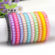 Bagen grass circles made by the Candy-colored line flower hair accessories hair band Korean high elastic bungee medium