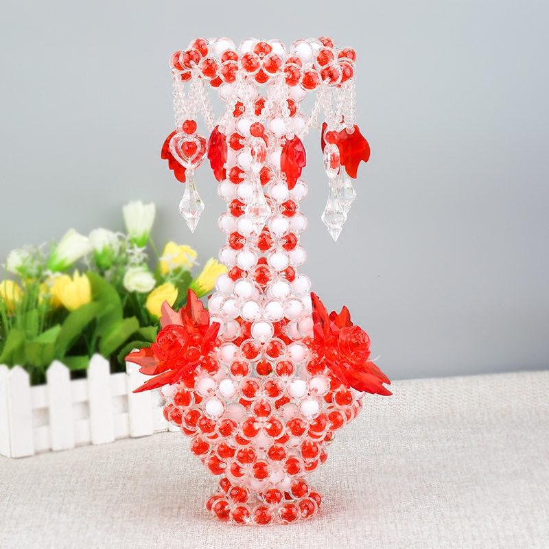 手工diy串珠欧式花瓶材料包创意客厅家居摆件饰品工艺品吊坠花瓶