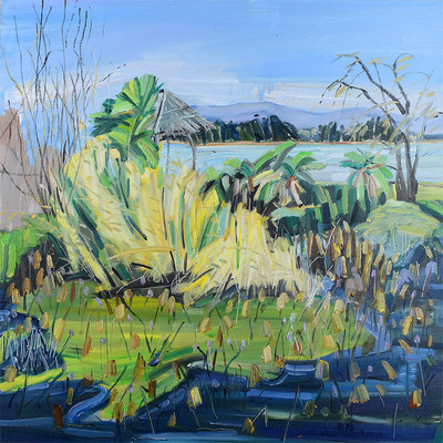 张强《风和日丽》 布面油画