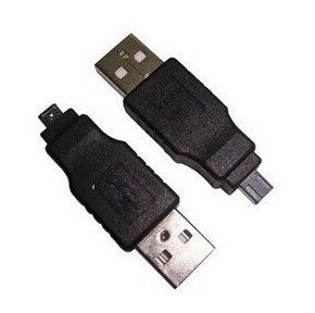 mp3双槽头usb转双槽接口miniusb4pin头mp3/mp4转接头