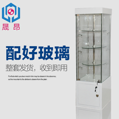 烤漆旋转柜子木质电动饰品展示柜带玻璃精品陈列柜化妆品展架