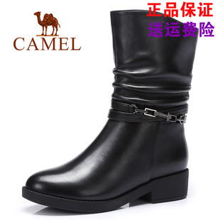 gucci的皮帶可以去專櫃打孔嗎 專櫃正品Camel 駱駝真皮女鞋 2020冬季新款 歐美中筒女靴子頭層皮 gucci