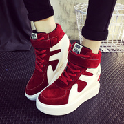 2015 winter season new style shoes with high increases in cotton and cashmere increased in Korean fashion shoes leisure shoes