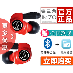 【赠蓝牙线】Audio Technica/铁三角 ATH-IM70发烧hifi入耳式耳机