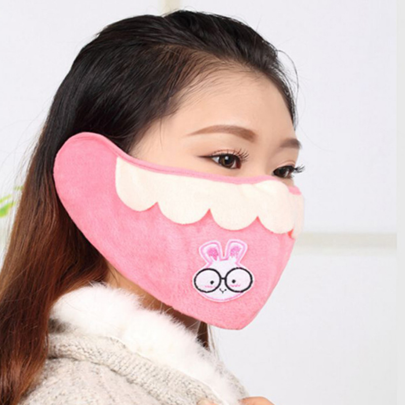 包邮口罩耳套2合1男女韩版时尚耳护冬季保暖耳罩可折叠护耳帽儿童产品展示图2