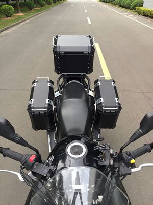 豪爵铃木骊驰gw250新款gw250s边箱gw250f铝合金边箱含不锈钢边架