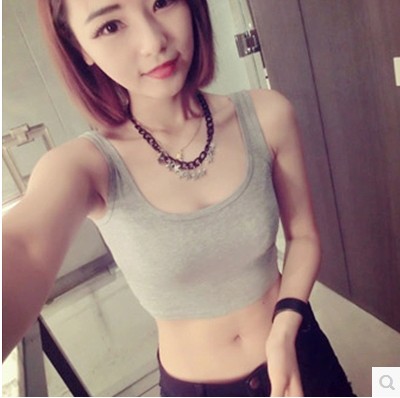 夏装2019新款纯棉小背心露脐短装上衣漏肚脐短款t恤背心女夏潮在类目 女装/女士精品, 背心吊带中 - 来自Buy2taobao.com提供专业的淘宝代购服务