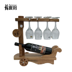 寰则欧式创意红酒架 木质酒架摆件 实木酒瓶架 小车杯架 新品上市