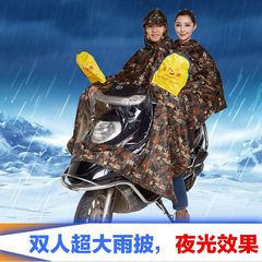 胖胖摩托车雨衣电动车雨衣成人加大加厚雨披男女士单人电瓶车雨衣