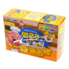 韩国进口食品 宾格瑞 宝露露头像 奶酪味 儿童营养饼干 65g