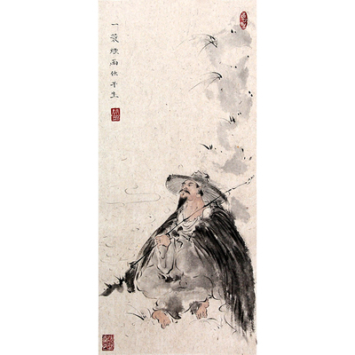 当代名家书画院副院长.关明《定风波系列一蓑烟雨任平生》